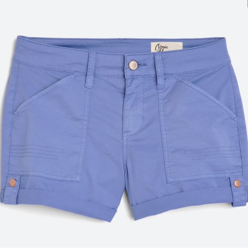 Cosmic Blue Love Joni Patch Pocket Short